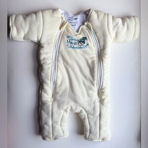 Baby Merlin's Magic Sleepsuit Small 3-6 Months 12-18 lbs Pale Yellow 100% Cotton